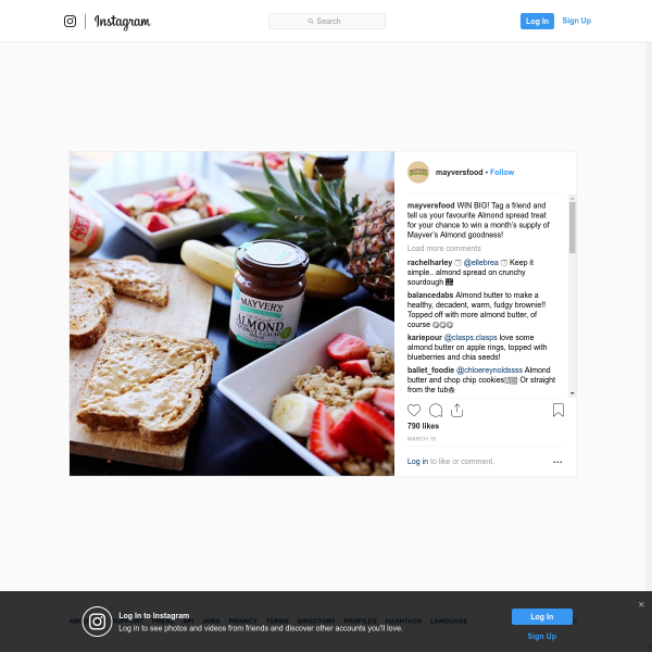Win a month’s supply of Mayver’s Almond goodness!