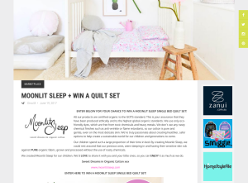 Win a Moonlit Sleep single bed quilt set
