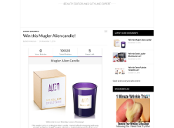 Win a Mugler 'Alien' Candle!