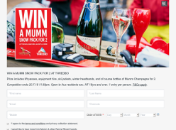 Win a Mumm Snow Pack for 2