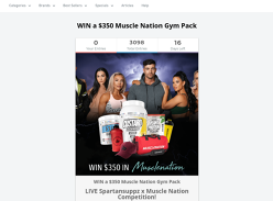 Win a Muscle Nation Gym Pack