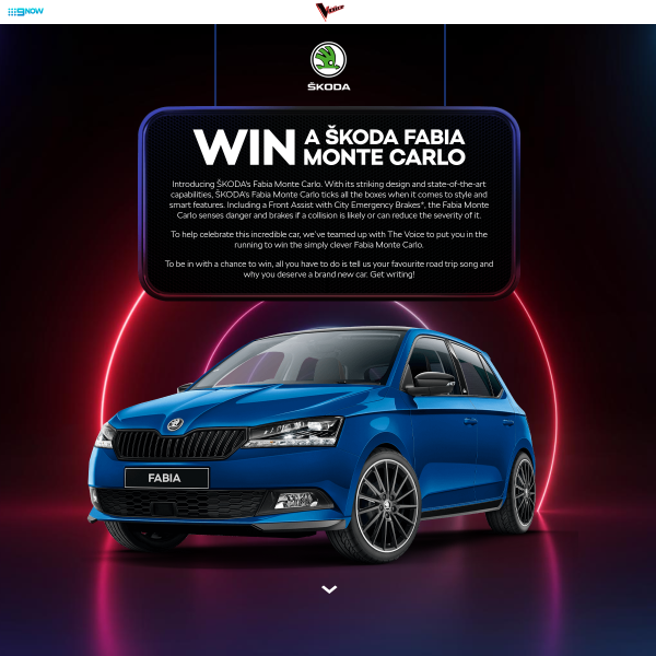 Win a MY19 Skoda Fabia Monte Carlo!