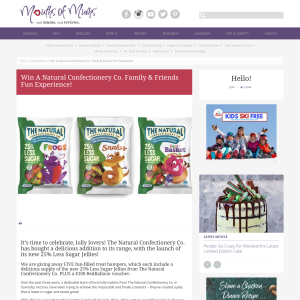 Win A Natural Confectionery Co. Family & Friends Fun Experience