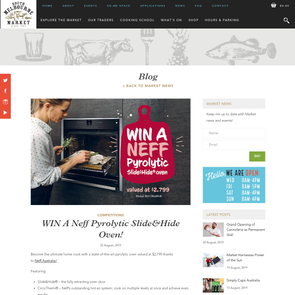 Win a Neff Pyrolytic Slide& Hide Oven Worth $2,799