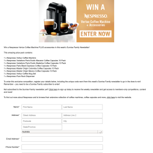 Win a Nespresso Vertuo Coffee Machine plus accessories