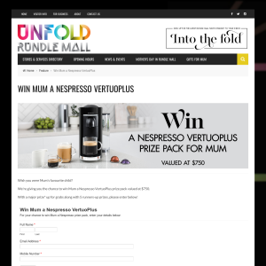 Win a Nespresso VertuoPlus Prize Pack for Mum