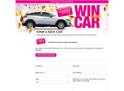 Win a new car! (Priceline Sister Club Members ONLY)