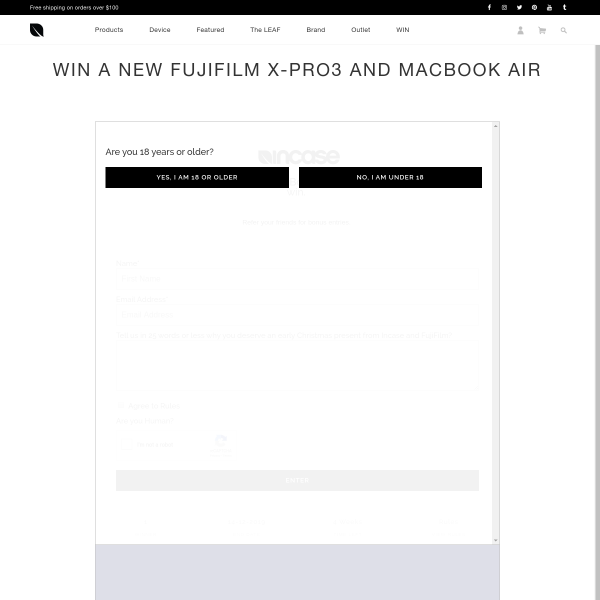 Win a new FujiFilm X-Pro3 and MacBook Air!