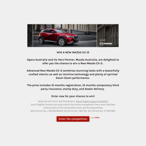 Win a New Mazda CX-3