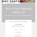 Win A New Samsung Galaxy A5