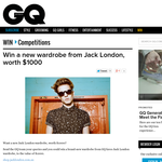 Win a new wardrobe from Jack London, worth $1,000!