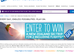 Win a New Zealand Ski Trip for 2 including Flights