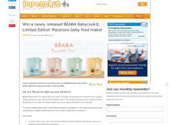 Win a newly released BÉABA Babycook® Limited Edition Macarons baby food maker