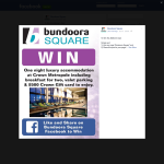 Win a night at the Crown Metropole, including breakfast for 2, valet parking & a $500 Crown gift card! - Bundoora Square