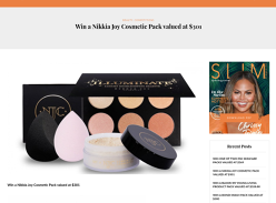 Win a Nikkia Joy Cosmetic Pack