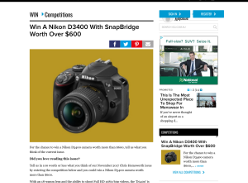 Win A Nikon D3400 With SnapBridge 