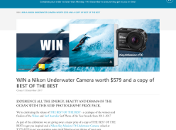 Win A Nikon Underwater Camera And A Copy Of Best of the Best