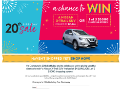 Win a Nissan Family SUV & More