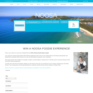 Win a Noosa foodie experience!