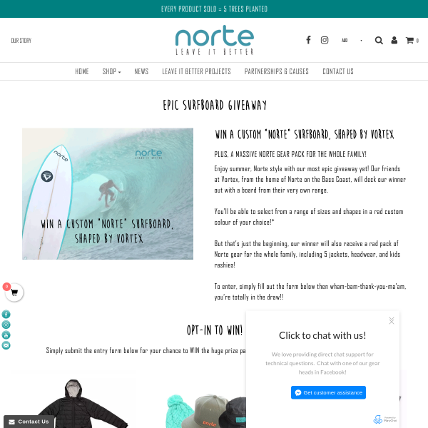 Win a Norte Custom Surfboard & Gear Pack