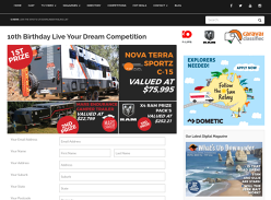 Win a Nova Terra Sports C-15 Caravan worth $75,995 & more!