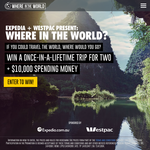 Win a Once in a Lifetime Trip For Two + $10,000 Spending Money - Expedia and Westpac