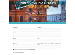Win a Once In A Lifetime Trip to Rome