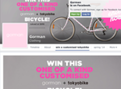 Win a one-of-a-kind customised Gorman + Tokyobike bicycle!