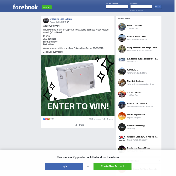 Win a Opposite Lock 72 Litre Stainless Steel Fridge Freezer