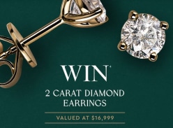 Win a Pair of 2-Carat Signature Diamond Earrings
