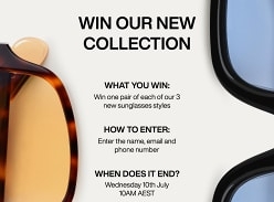 Win a Pair of 3 New Sunglass Styles