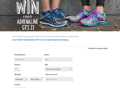 Win a pair of Adrenaline GTS 17 Runners worth $239.95 from Brooks!