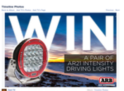 Win a pair of AR21 LED Intensity driving lights 