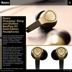 Win a pair of Bang & Olufsen BeoPlay H3 gold edition headphones!