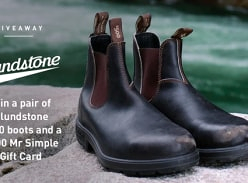 Win a Pair of Blundstone Boots and $500 Mr Simple Voucher