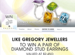 Win a pair of diamond stud earrings!