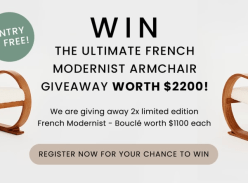 Win a Pair of Limited Edition French Modernist Armchairs