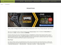 Win a Pair of Magnum Wild-Fire 8.0 Boots Worth $193 or 1 of 3 Boot Maintenance Kits