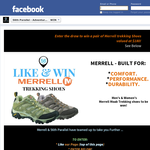 Win a Pair of Merrell Mens or Womens MOAB Trekking Shoes