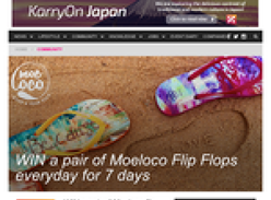 Win a pair of Moeloco Flip Flops everyday for 7 days!