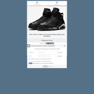 Win a Pair of Nike Air Jordan 6 Retro 