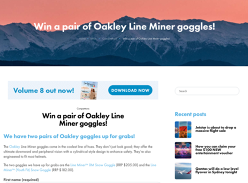 Win a pair of Oakley Line Miner goggles!