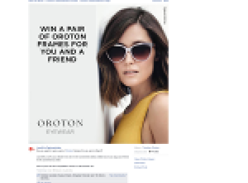 Win a pair of Oroton frames for you & a friend!