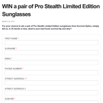 Win a pair of Pro Stealth Limited Edition Sunglasses!