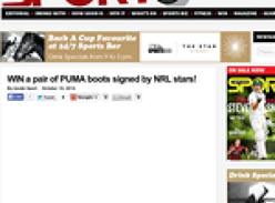 Win a pair of Puma boots signed by NRL stars!