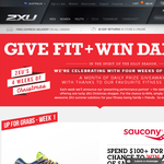 Win a pair of Saucony 'Triumph' runners daily!