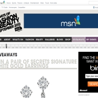 Win a pair of Secrets Signature white gold earrings