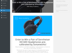 Win a pair of Sennheiser HD 600 Headphones pre-calibrated by Sonarworks!