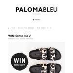 Win a pair of Senso Ida VI Slides - Paloma Bleu