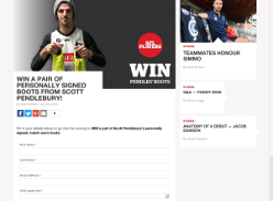 Win a Pair of Signed Scott Pendlebury Boots